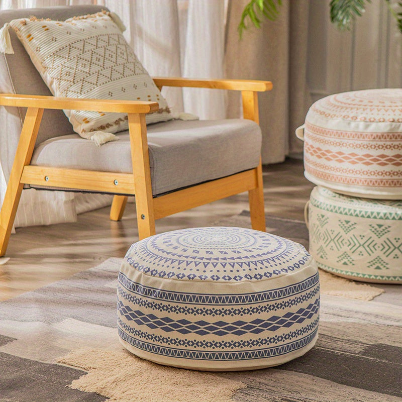 Pouf rond style bohème