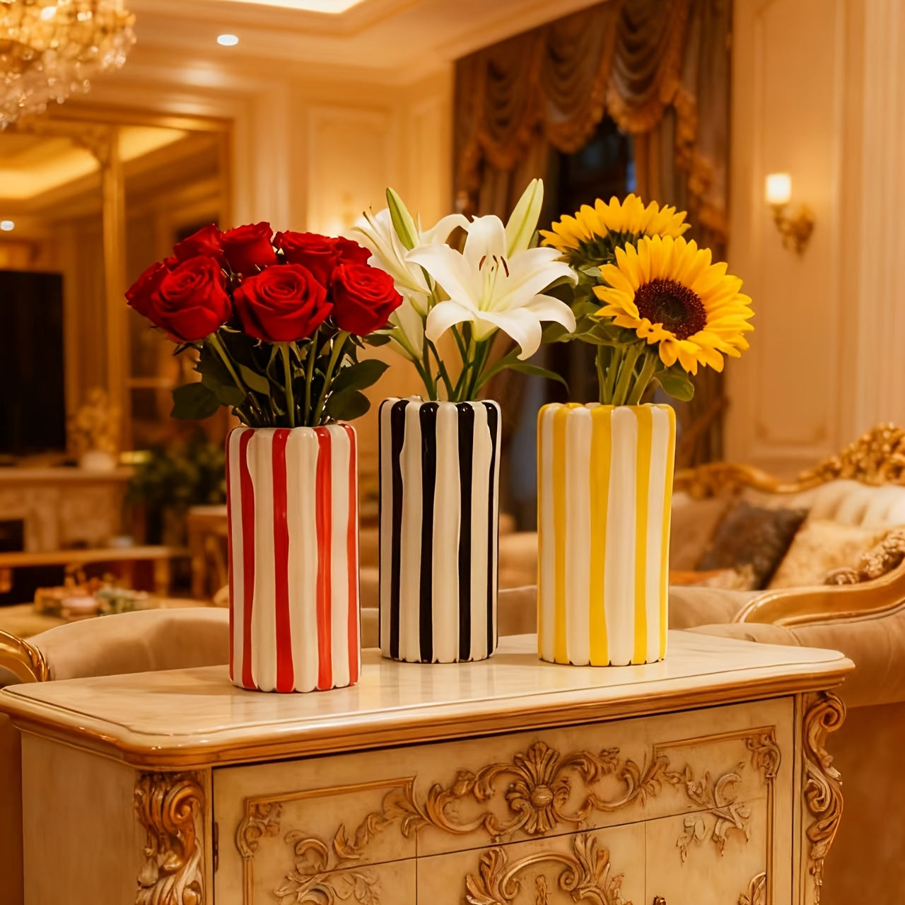 Vase à fleurs créatif