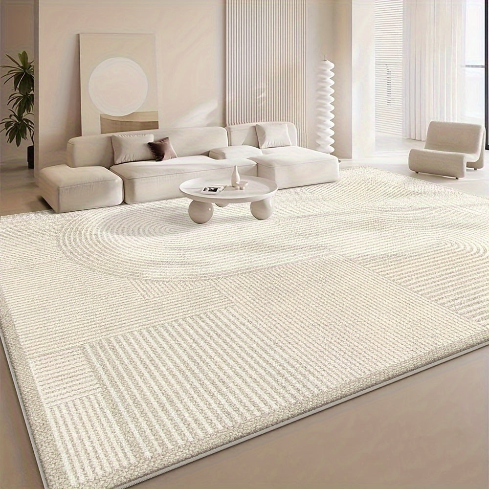 Tapis de salon blanc crème