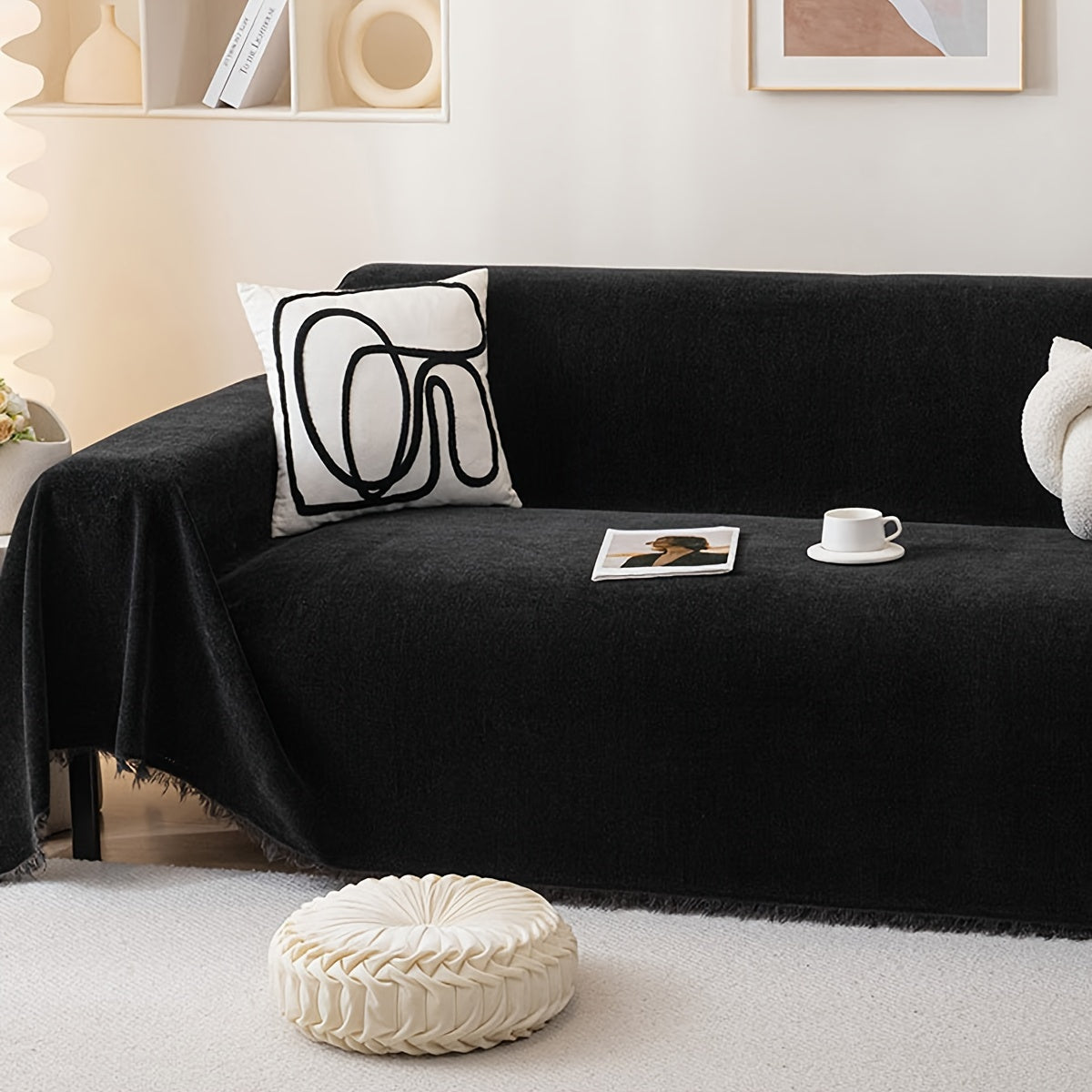 Housse de canapé en chenille universelle pour les quatre saisons