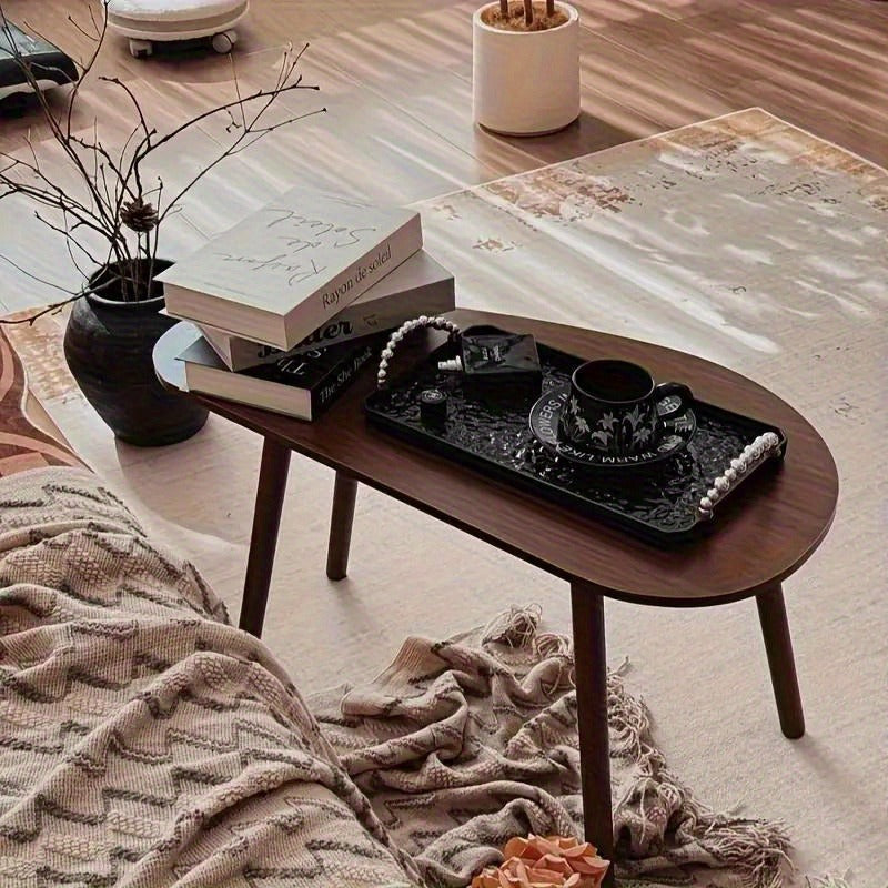 Table basse moderne minimaliste en forme de mangue