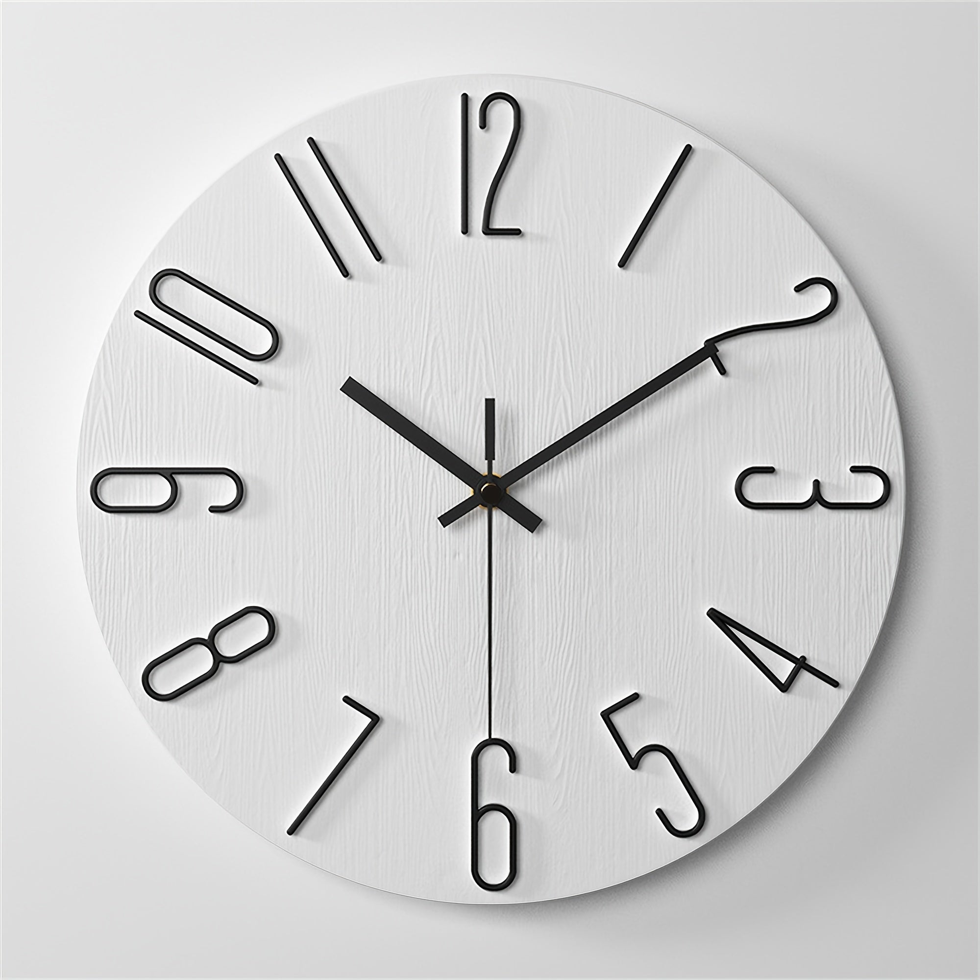 Horloge murale style ferme moderne