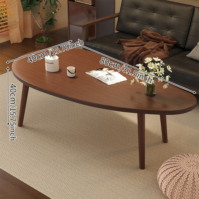 Table basse moderne minimaliste en forme de mangue