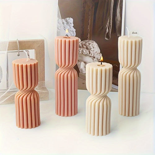 Bougies géométriques tridimensionnelles parfumées et sans fumée