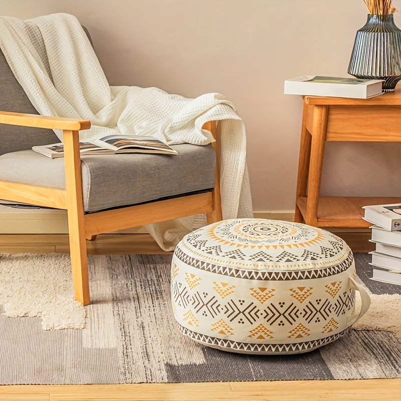 Pouf rond style bohème