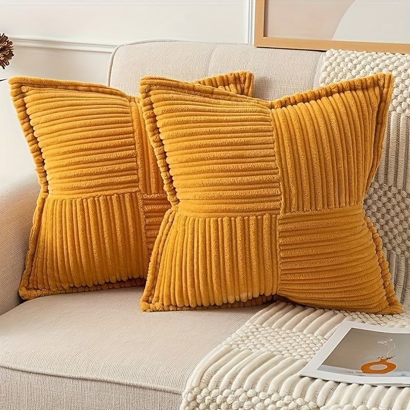 Lot de 2 coussins décoratifs rayés à motifs